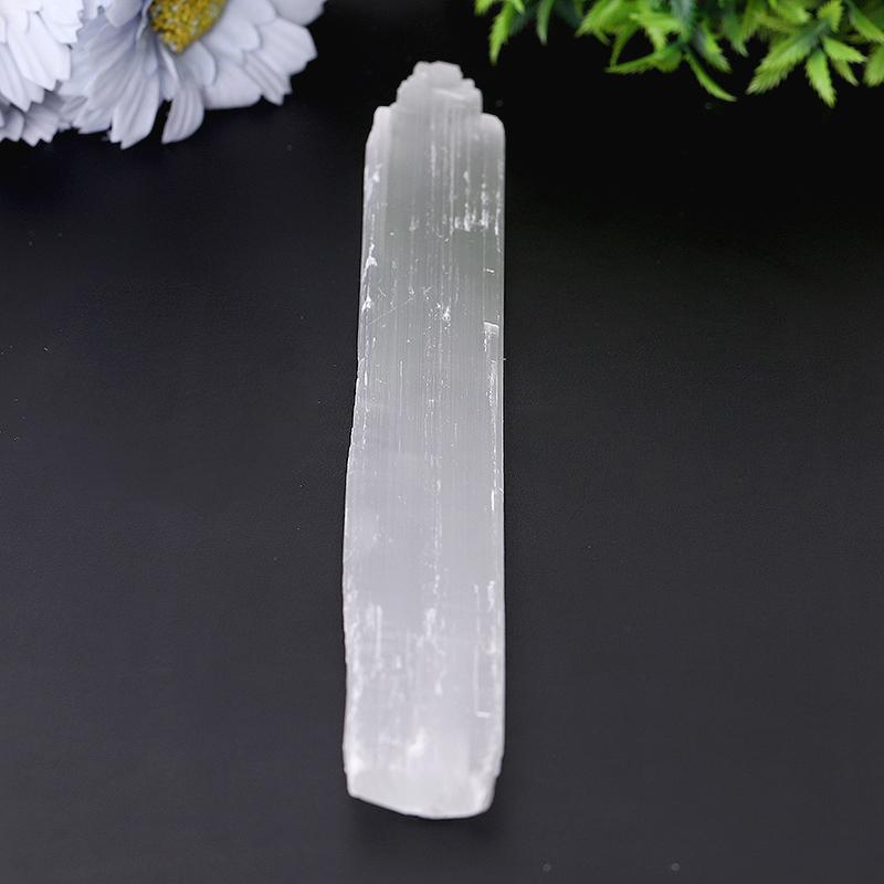10.5" Selenite Chakra Crystal Wand