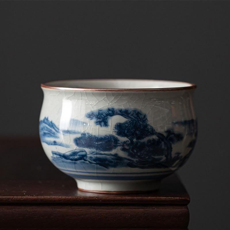 Lotus Ceramic Tea Cup 150ml for Traditional Tea Rituals