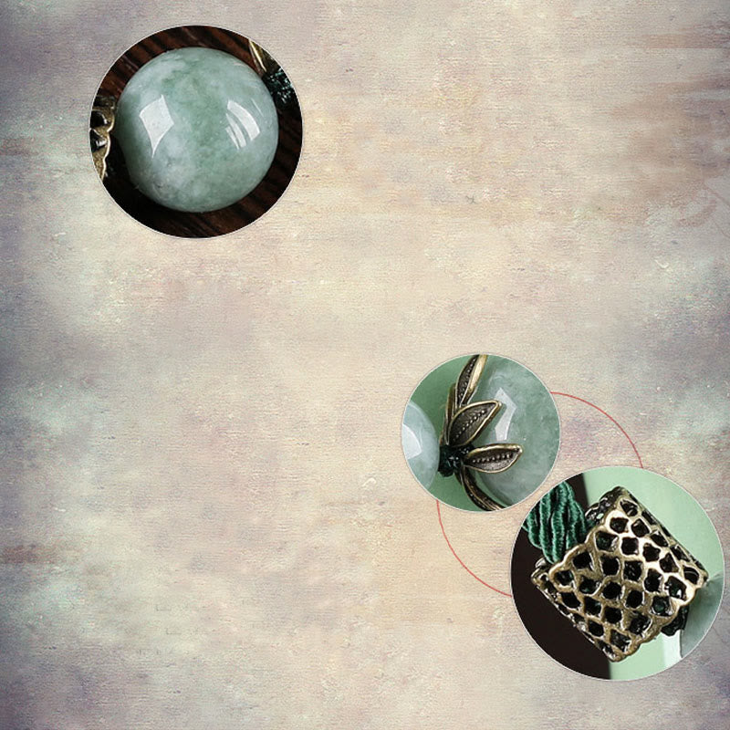 Handmade Green Jade Luck Bracelet | Prosperity & Wellness