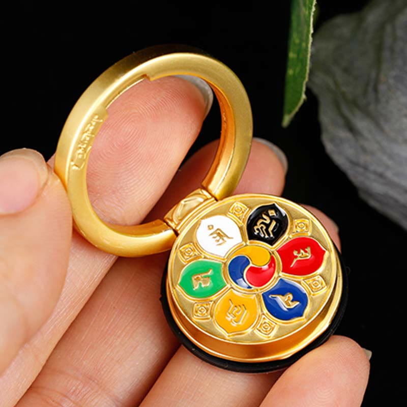 Om Mani Padme Hum Spiritual Phone Ring Bracket Universal Holder