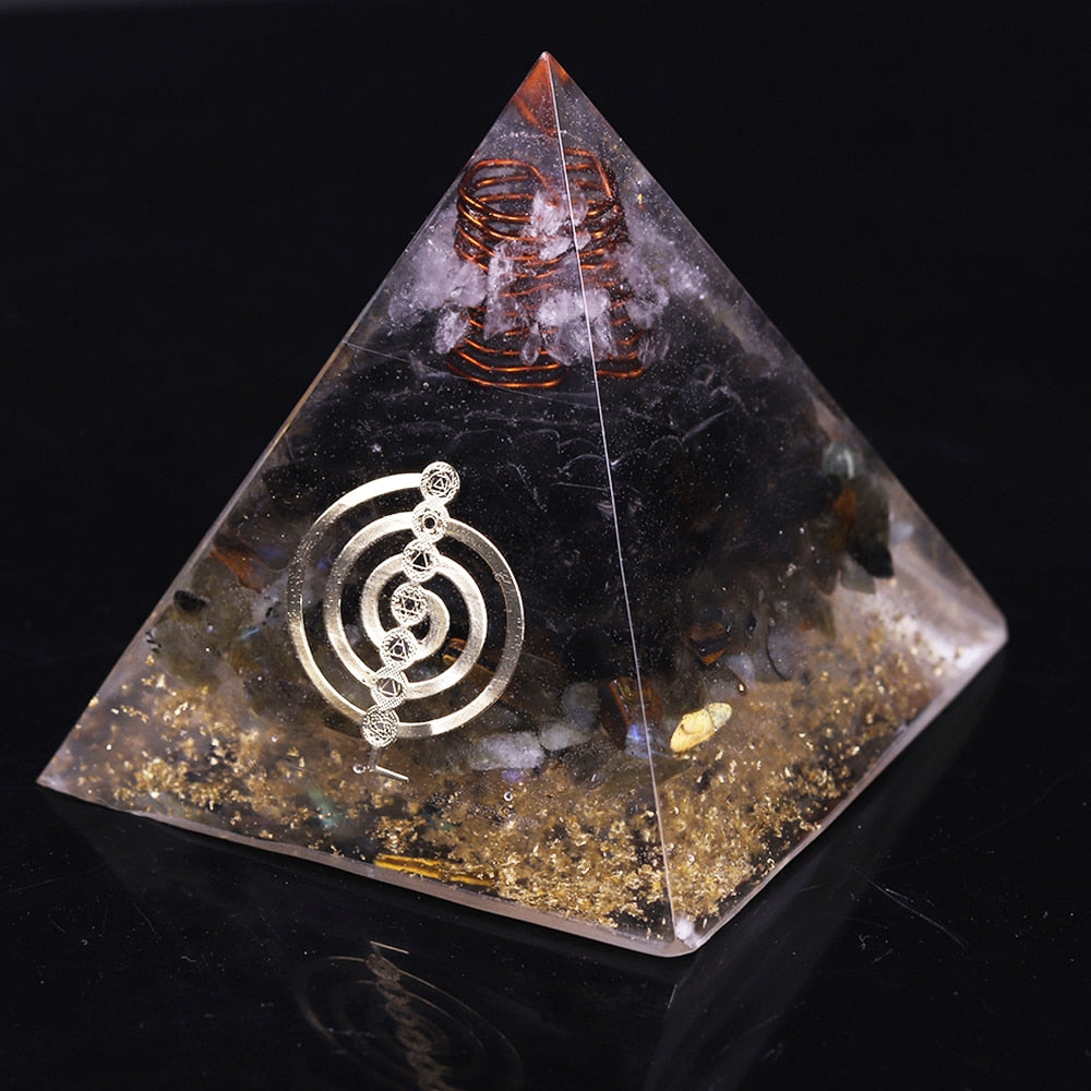 Divine Flow Smoky Quartz Pyramid