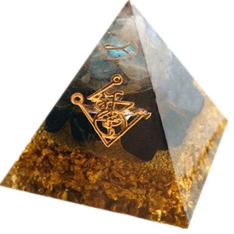Divine Metamorphosis Obsidian Orgone Pyramid