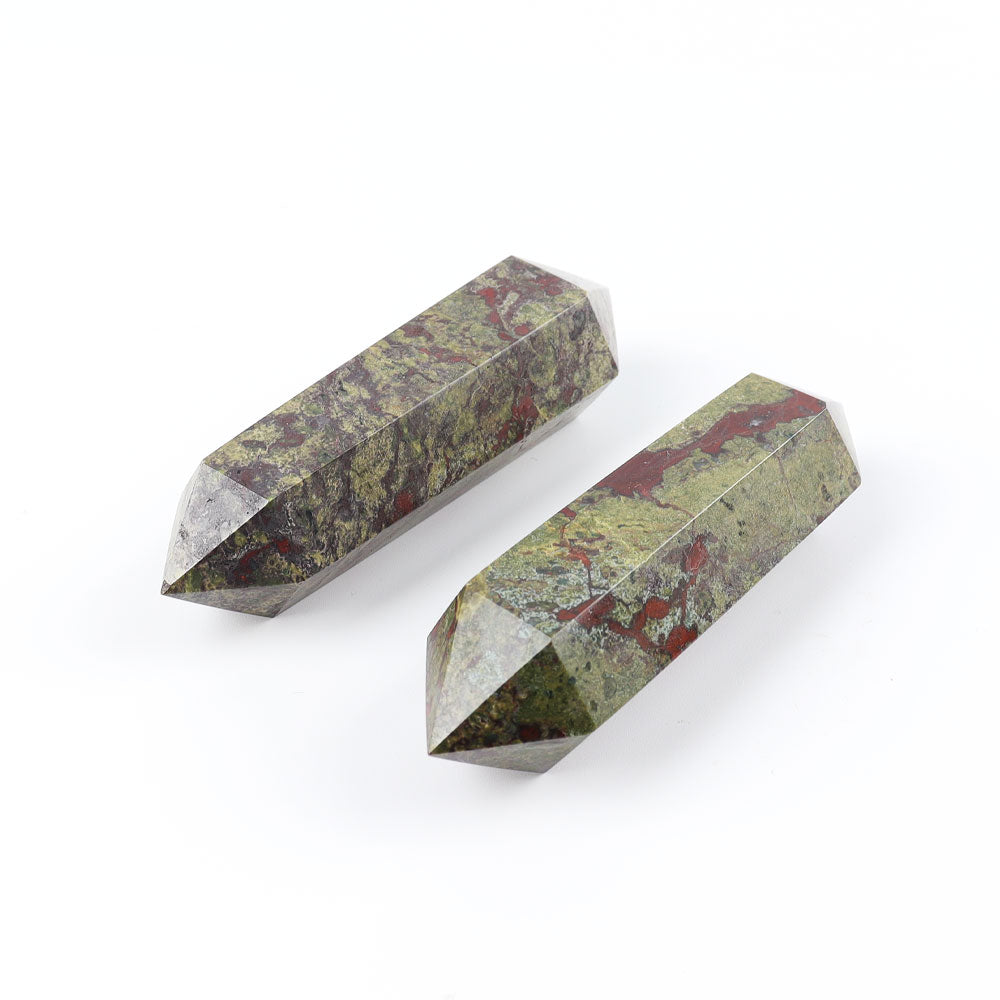 Dragon Blood Stone Double Terminated Points Set 3.4in Healing