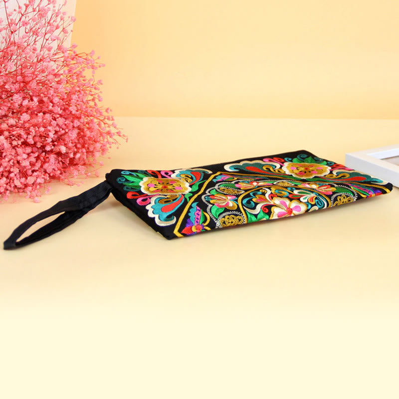 Dragon Butterfly Spiritual Cosmos Flower Wallet 14x25cm