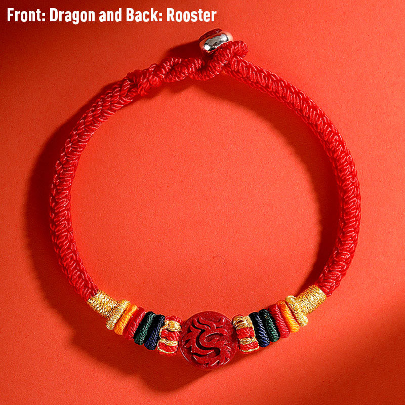 Dragon Cinnabar Bracelet 16cm | Chinese Zodiac Protection