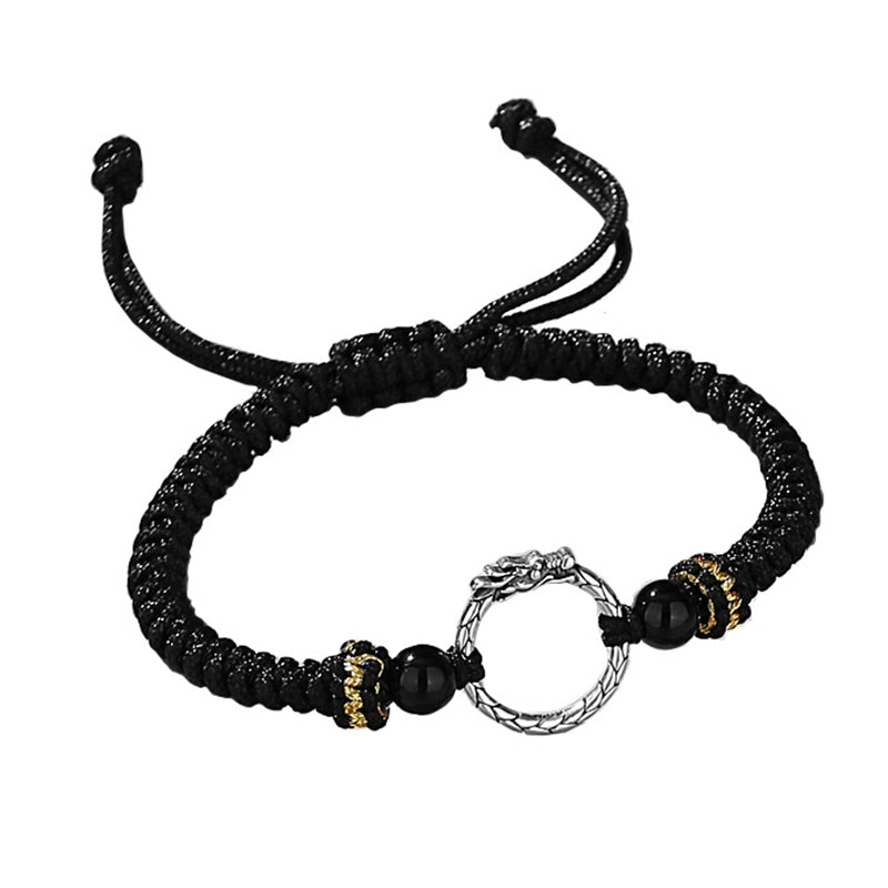 Dragon & Phoenix Peace Buckle Bracelet in 925 Sterling Silver | Balance & Luck