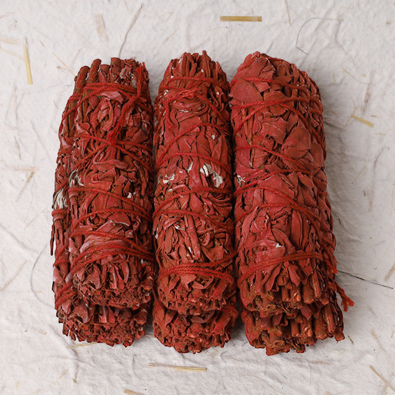Dragon's Blood Sage Smudge Stick for Home Energy Cleansing