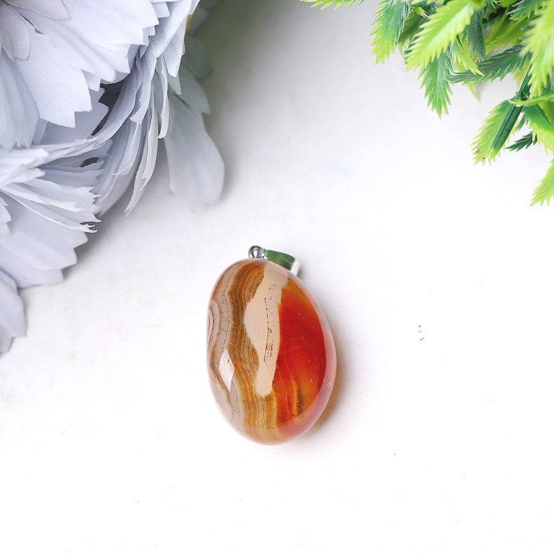 Drop Shape Clear Quartz Crystal Pendant 1.3-1.6 Inch