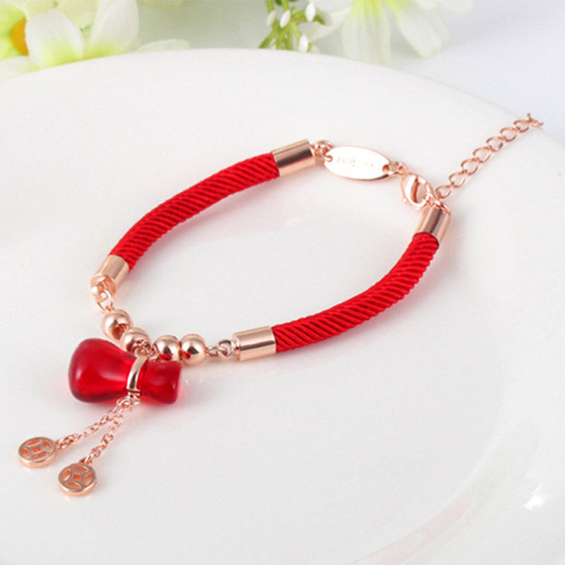 Red Agate Protection Bracelet with Red Rope | Healing Sounds