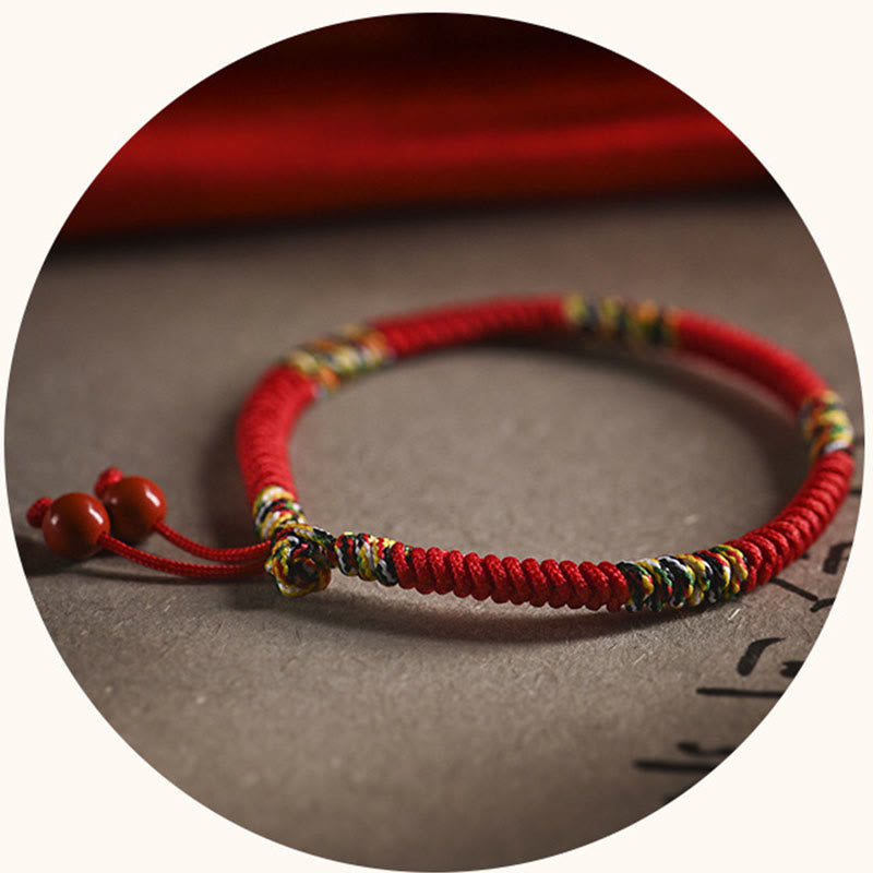 Five Colors King Kong Knot Red String Protection Bracelet