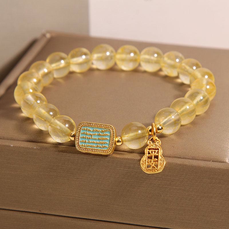 8mm Citrine Generosity Bracelet for Spiritual Growth