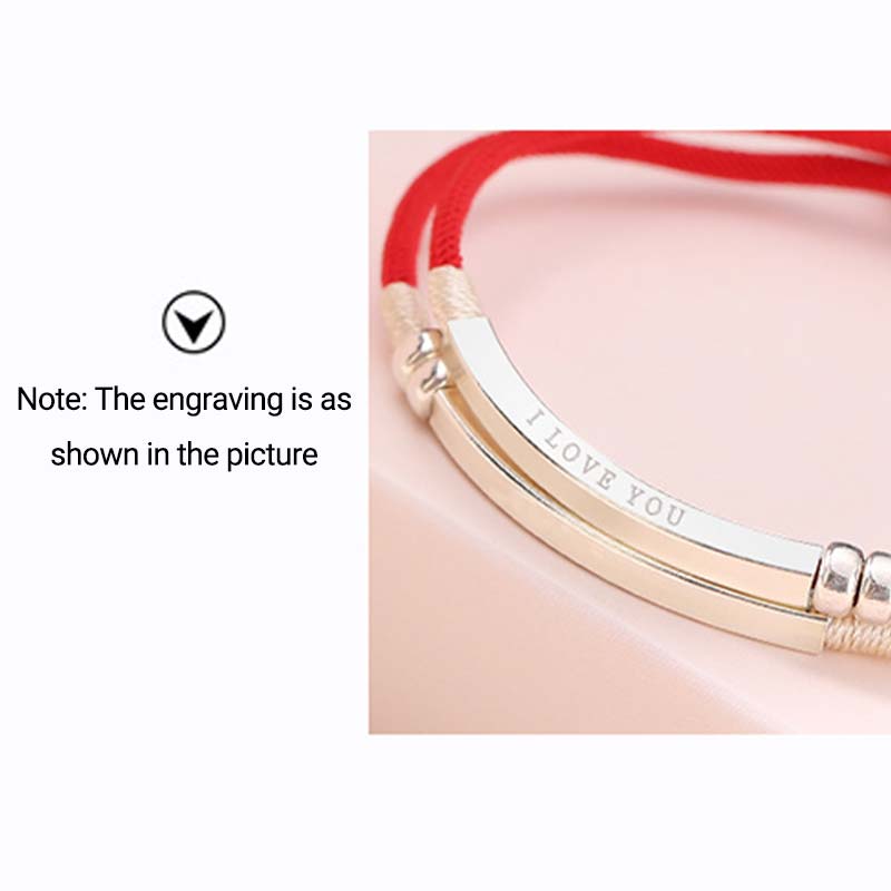 Sterling Silver Red String Layered Braid Bracelet for Luck & Protection