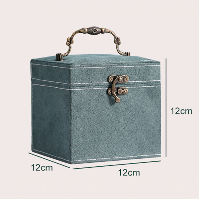 Three-Layer Flannel Jewelry Box Organizer | Zen Decor