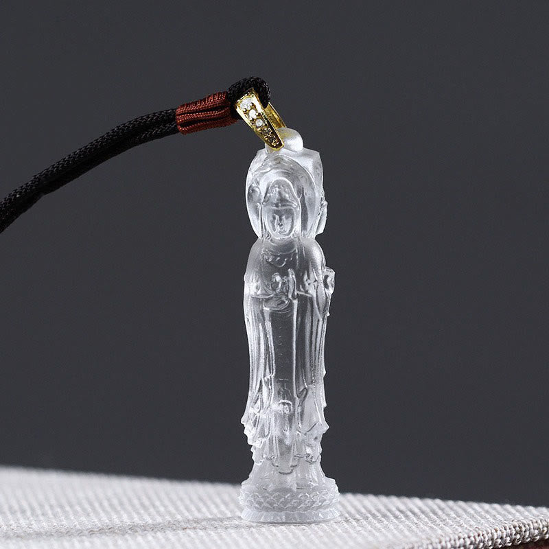 Liuli Avalokitesvara Buddha Necklace | Harmony & Compassion