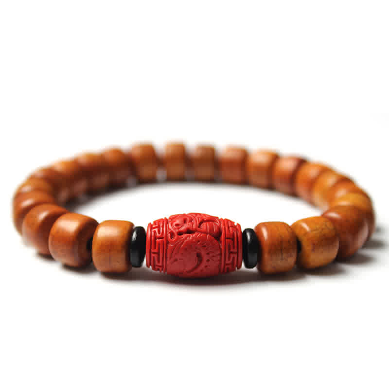 Yak Bone Om Mani Padme Hum Strength Bracelet 9mm