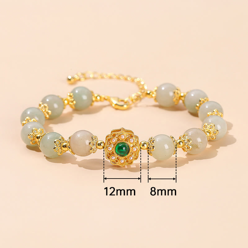 Natural Jade Prosperity Bracelet for Abundance and Luck