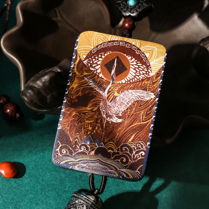 Vintage Ebony Wood Car Hanging Charm | Balance & Calm