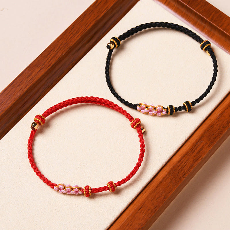 Handmade Red String Protection Bracelet for Renewal and Luck