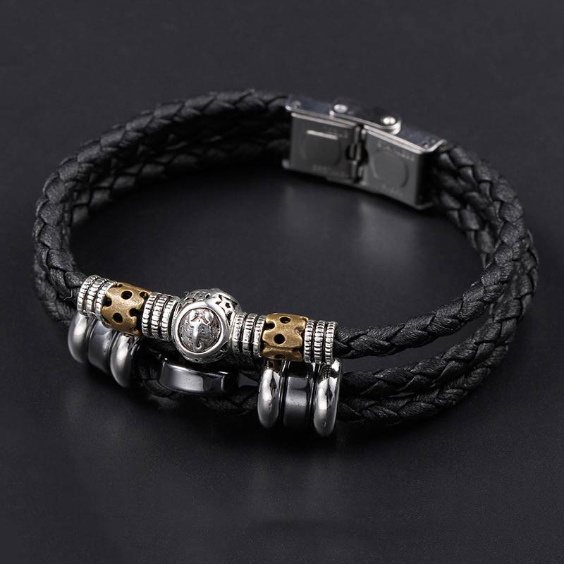 Hematite 12 Zodiac Constellations Protection Bracelet Unisex