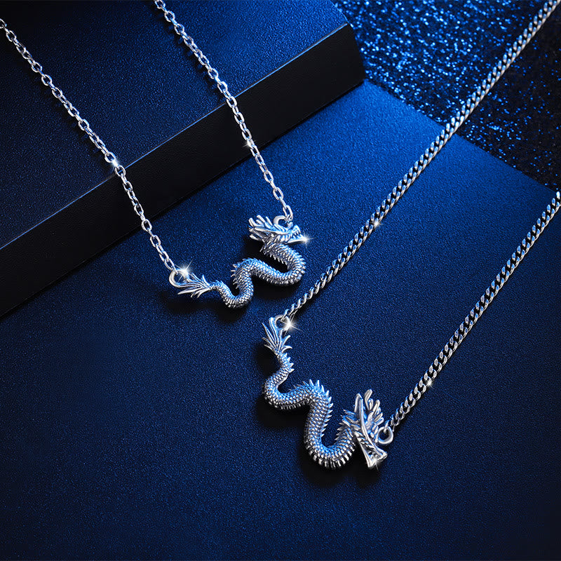 925 Sterling Silver Dragon Necklace | Protection & Strength
