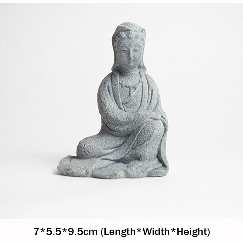 Sandstone Avalokitesvara Buddha Statue for Home Blessing