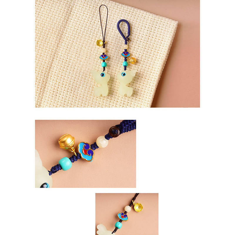 Glowstone Lucky Deer Key Chain for Spiritual Jewelry Blessing