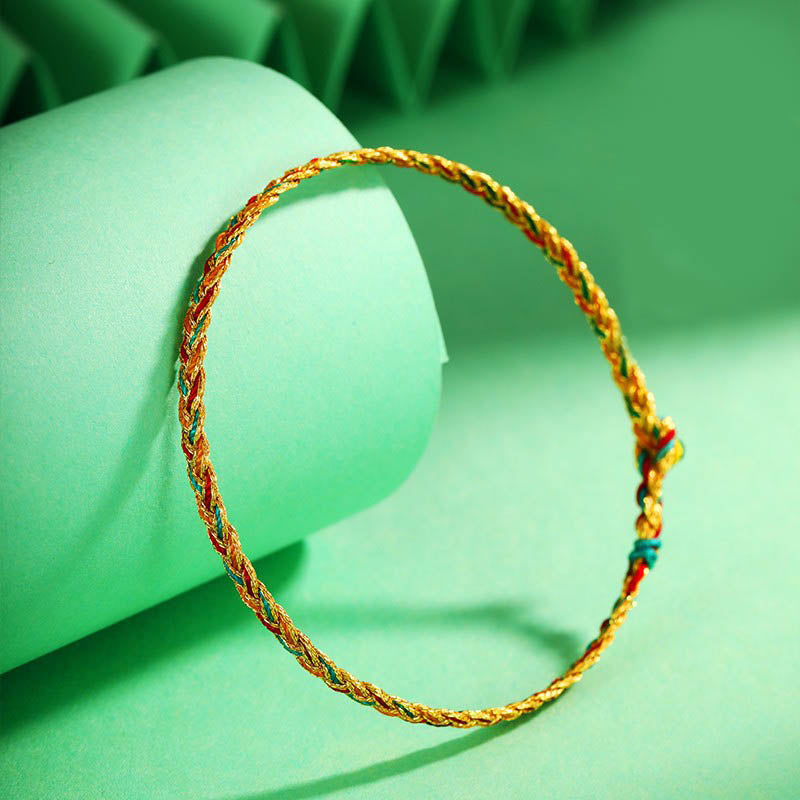 Dragon Scale Braid String Bracelet | Protection & Strength