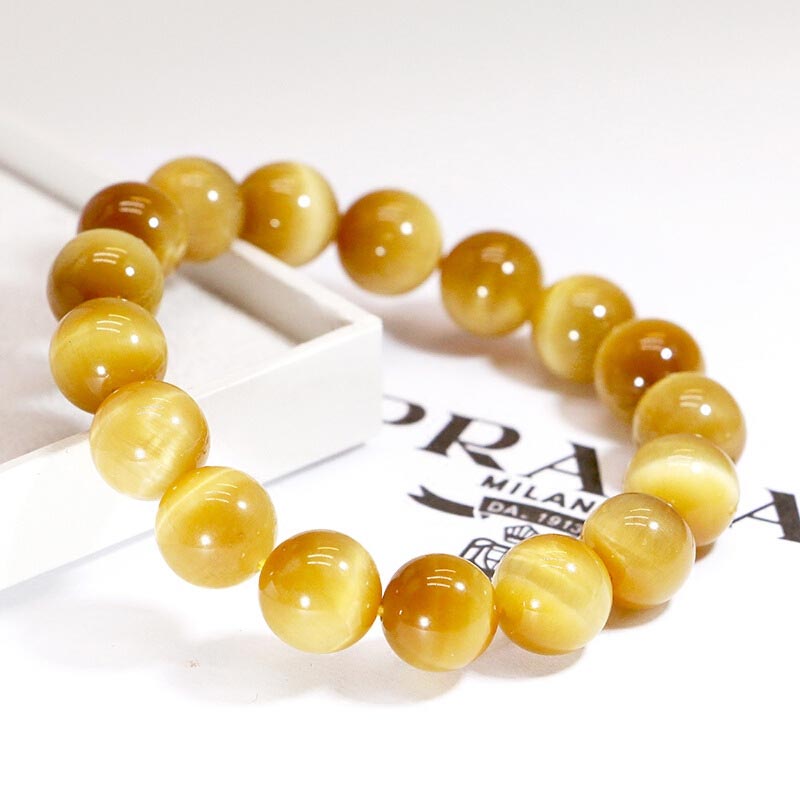 8mm Tiger Eye Protection Bead Bracelet for Anxiety Relief