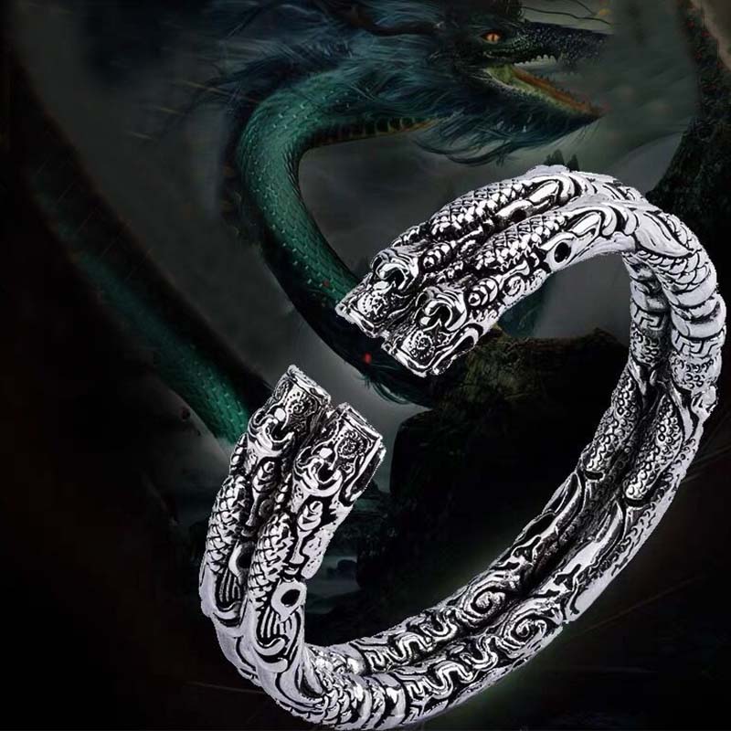 Adjustable Dragon Bracelet for Luck and Protection