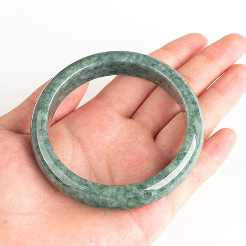 Natural Jade Luck Wealth Bangle Bracelet 58mm