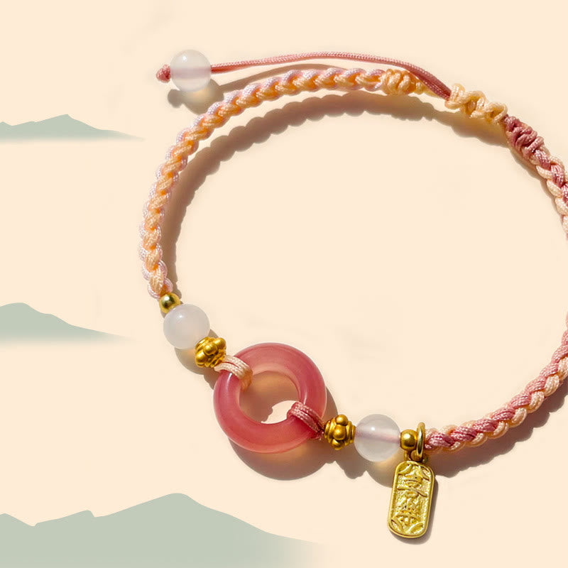 Agate Peace Buckle Bracelet for Peace & Joy 14-19cm