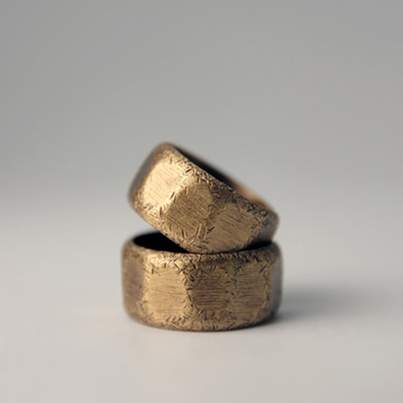 Adjustable Copper Brass Wealth Ring | Spiritual Healing & Luck