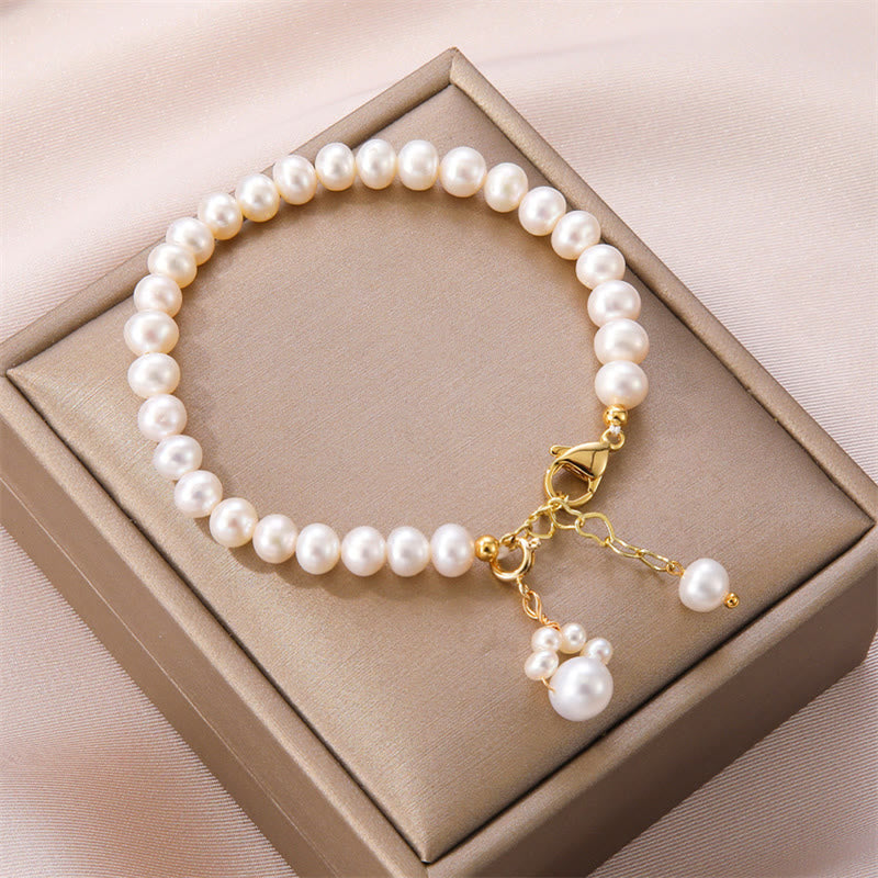 Pearl Cat Paw Healing Bracelet | Wisdom & Loyalty