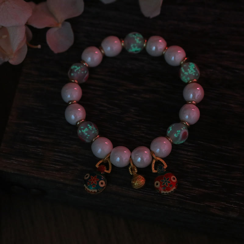 10mm Liuli Glass Spiritual Charm Bracelet for Prosperity