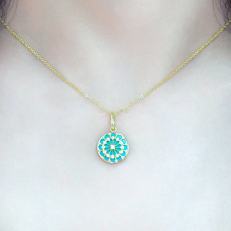 Turquoise Protection Necklace | 925 Sterling Silver Pendant