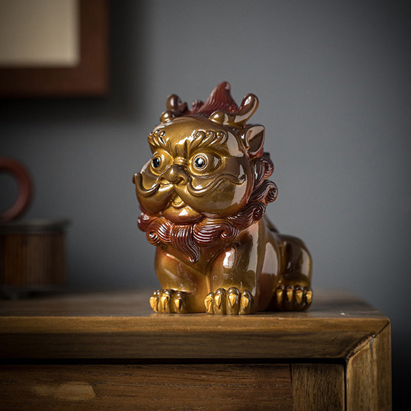 Color Changing PiXiu Resin Tea Pet | Zen Home Decor