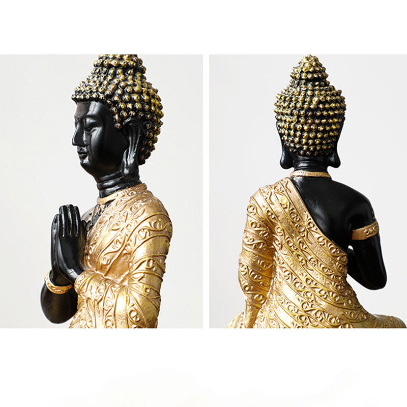 Buddha Compassion Resin Statue for Serenity and Luck