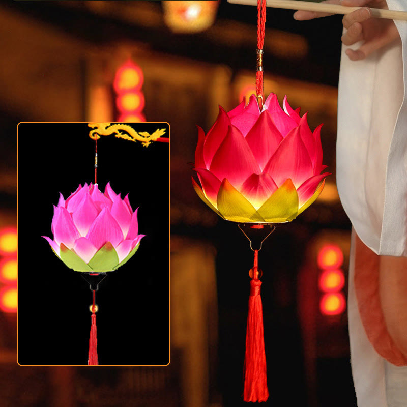 DIY Lotus Flower Dragon Lantern | Spiritual Home Accent