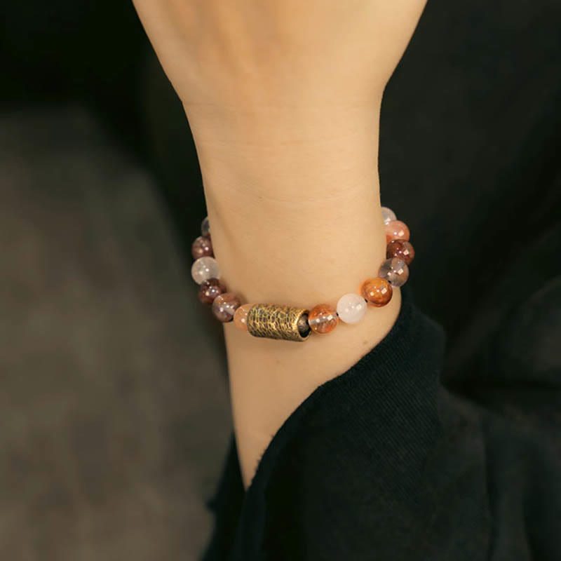 8mm Clear Quartz Protection Bracelet for Mental Clarity