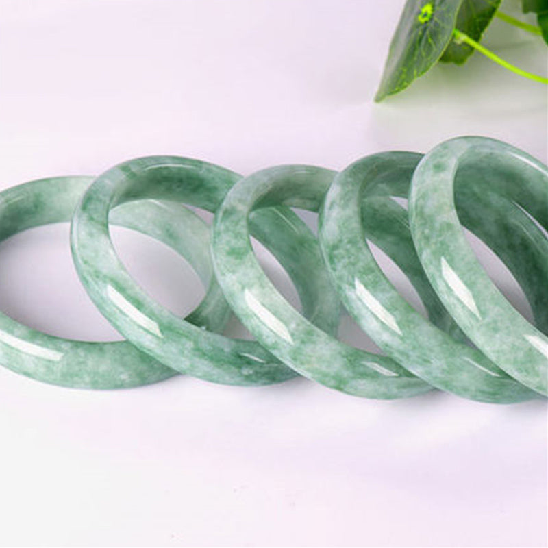 Natural Jade Prosperity Bangle Bracelet 60-61mm