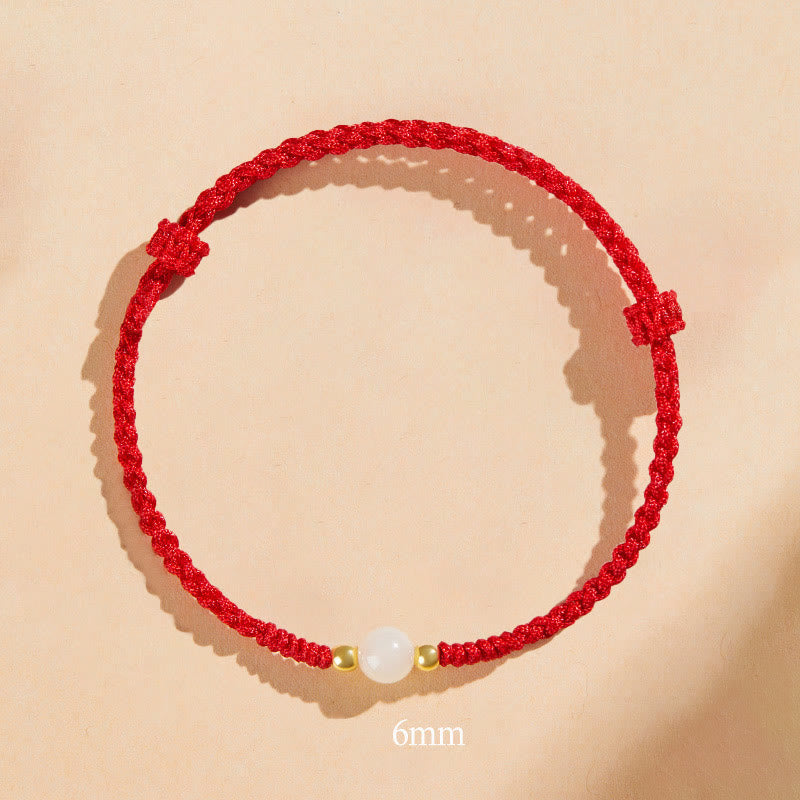 8mm Jade Lucky Bead Prosperity Bracelet