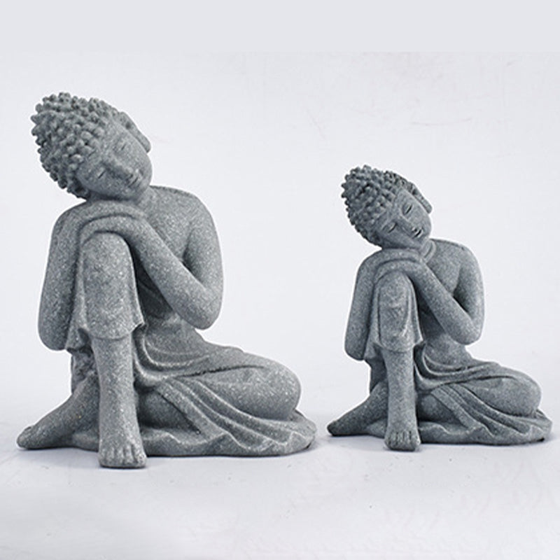 Natural Sandstone Buddha Statue | Meditation Compassion Decor