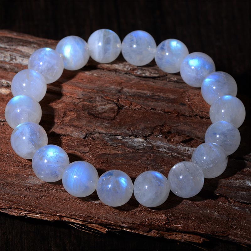 Moonstone Prosperity Bracelet 6mm for Intuition & Calm
