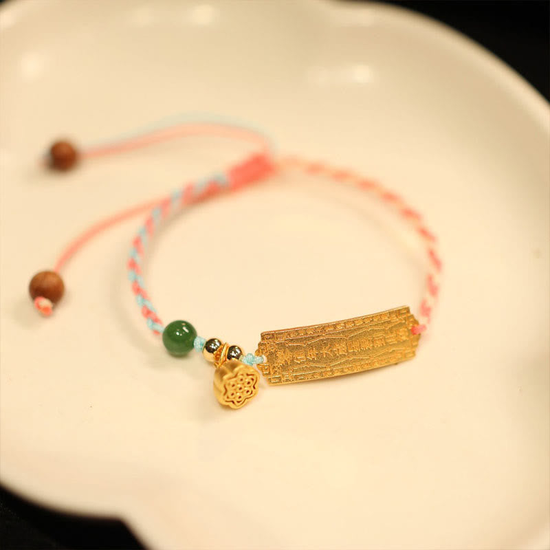 925 Sterling Silver Multicolor Protection Luck Charm Red String Bracelet