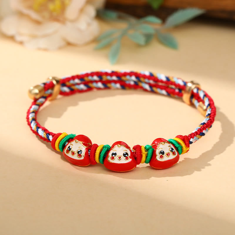 Colorful Rope Zongzi Pattern Luck Bracelet for Adults & Children