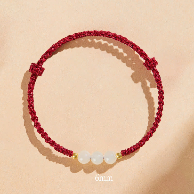8mm Jade Lucky Bead Prosperity Bracelet