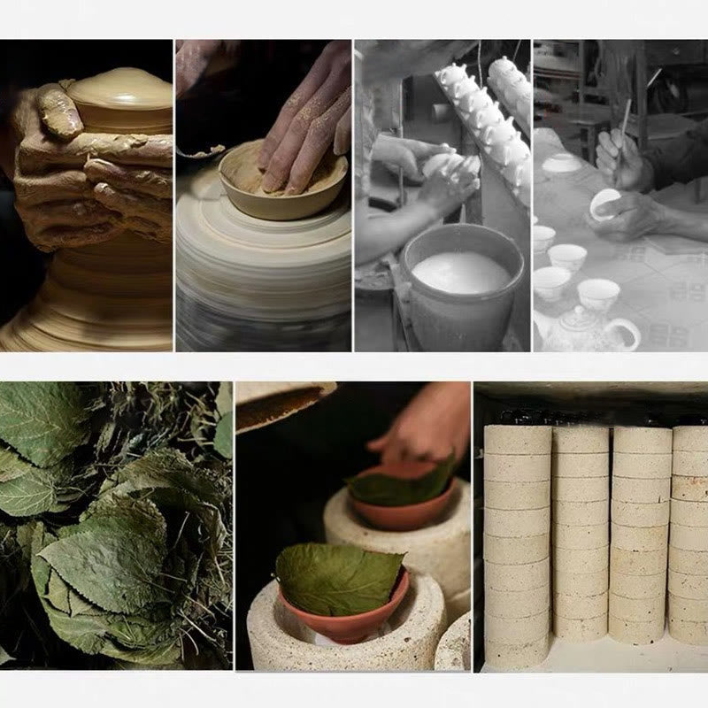 Gold Maple Leaf Jian Zhan Tenmoku Ceramic Teacup 120ml