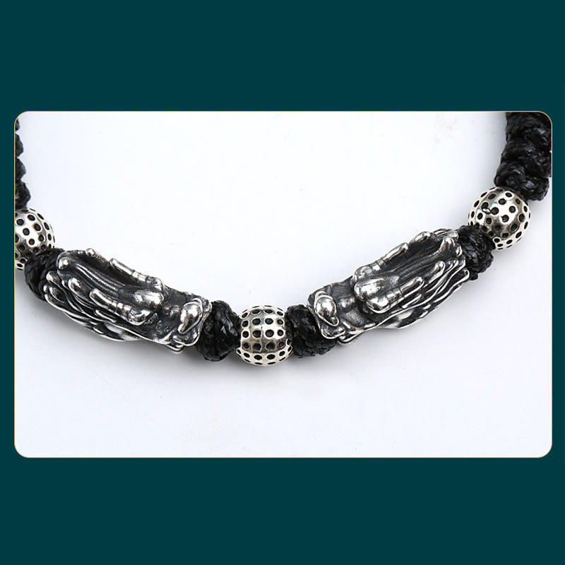 Sterling Silver Double Dragon Bracelet | Luck & Protection