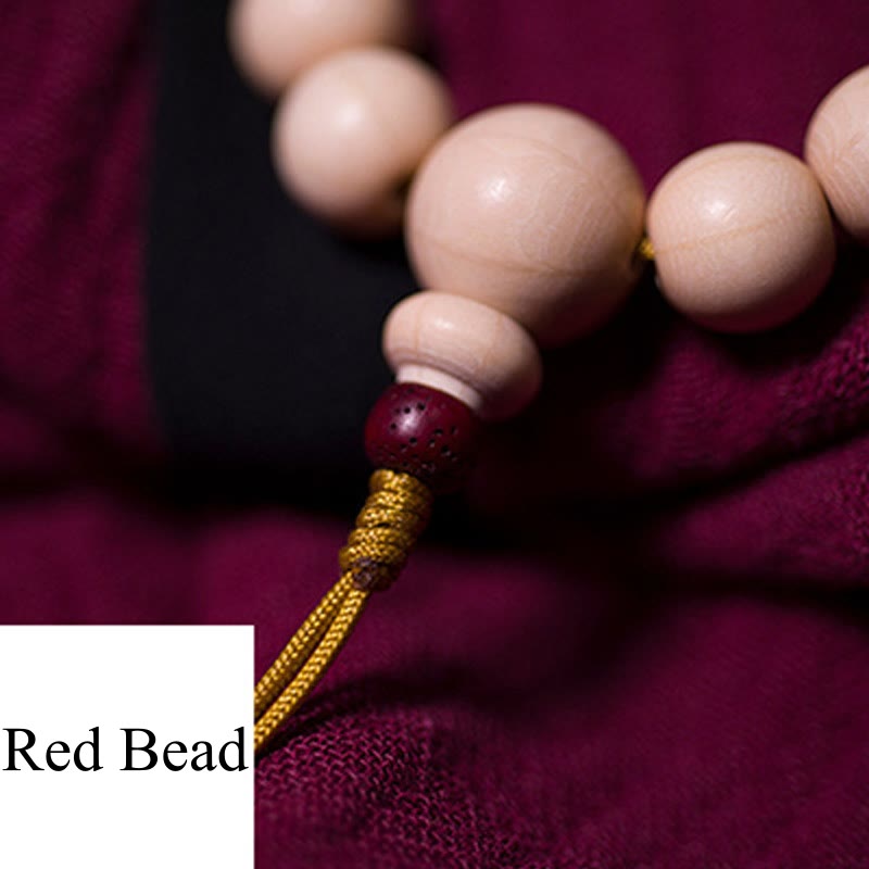 Unisex Abelia Biflora Wood Wrist Mala Bracelet 10mm