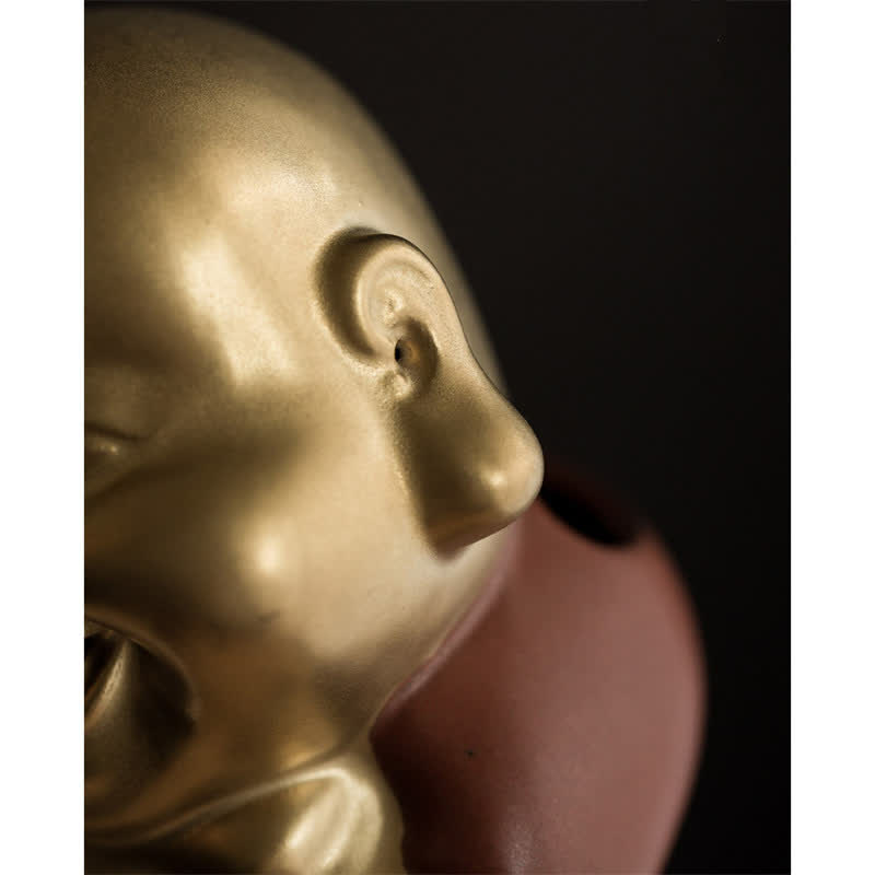 Little Buddha Ceramic Incense Burner for Healing & Meditation